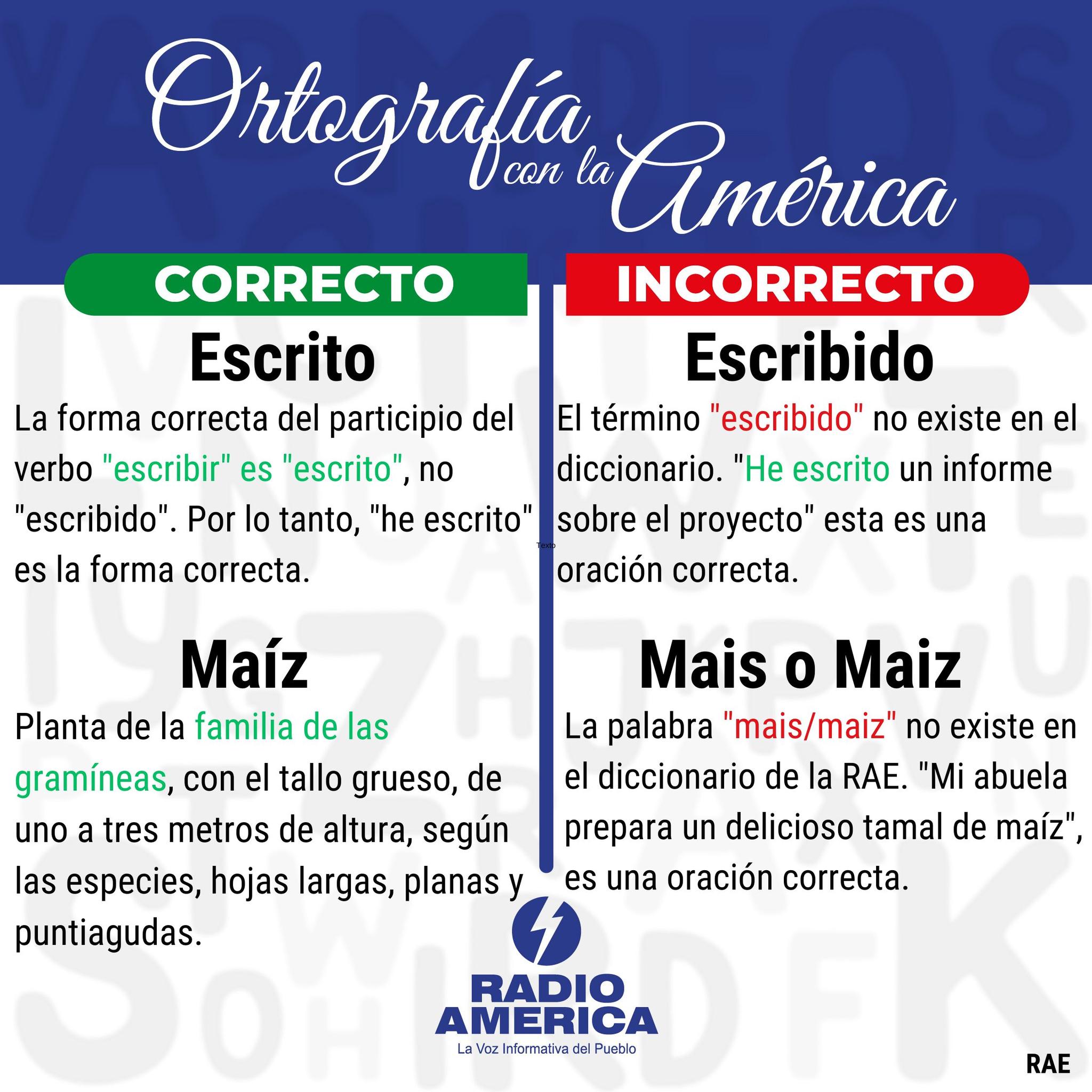 Radio América - #OrtografíaconlaAmérica #AméricaCultural... | Facebook