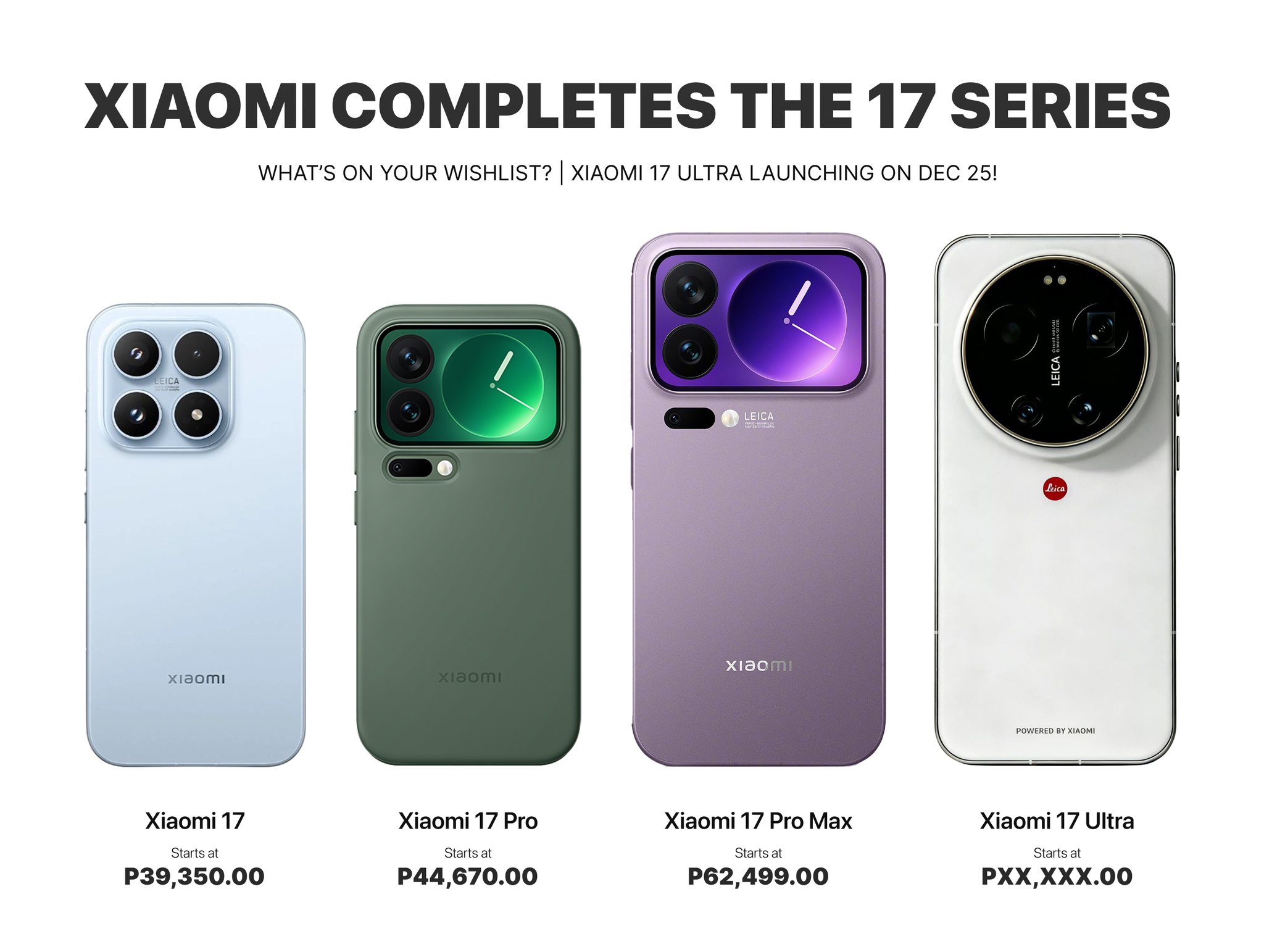 Xiaomi 17 Ultra completes the 17 Series ? Soon: https://c.lazada 