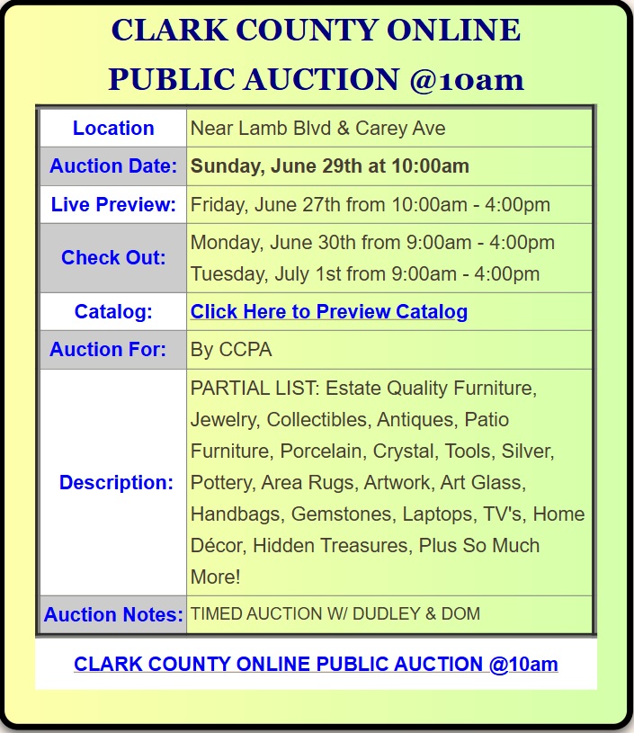 Clark County Public Auction... - Clark County Public Auction