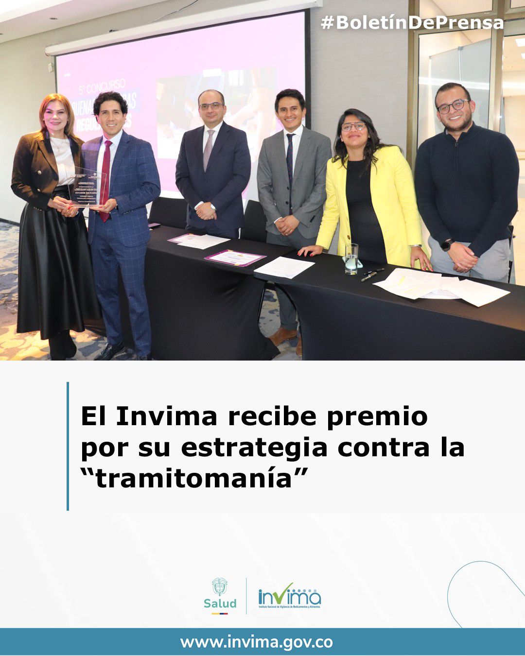Invima - La entidad ganó la quinta edición del Concurso de Buenas ...