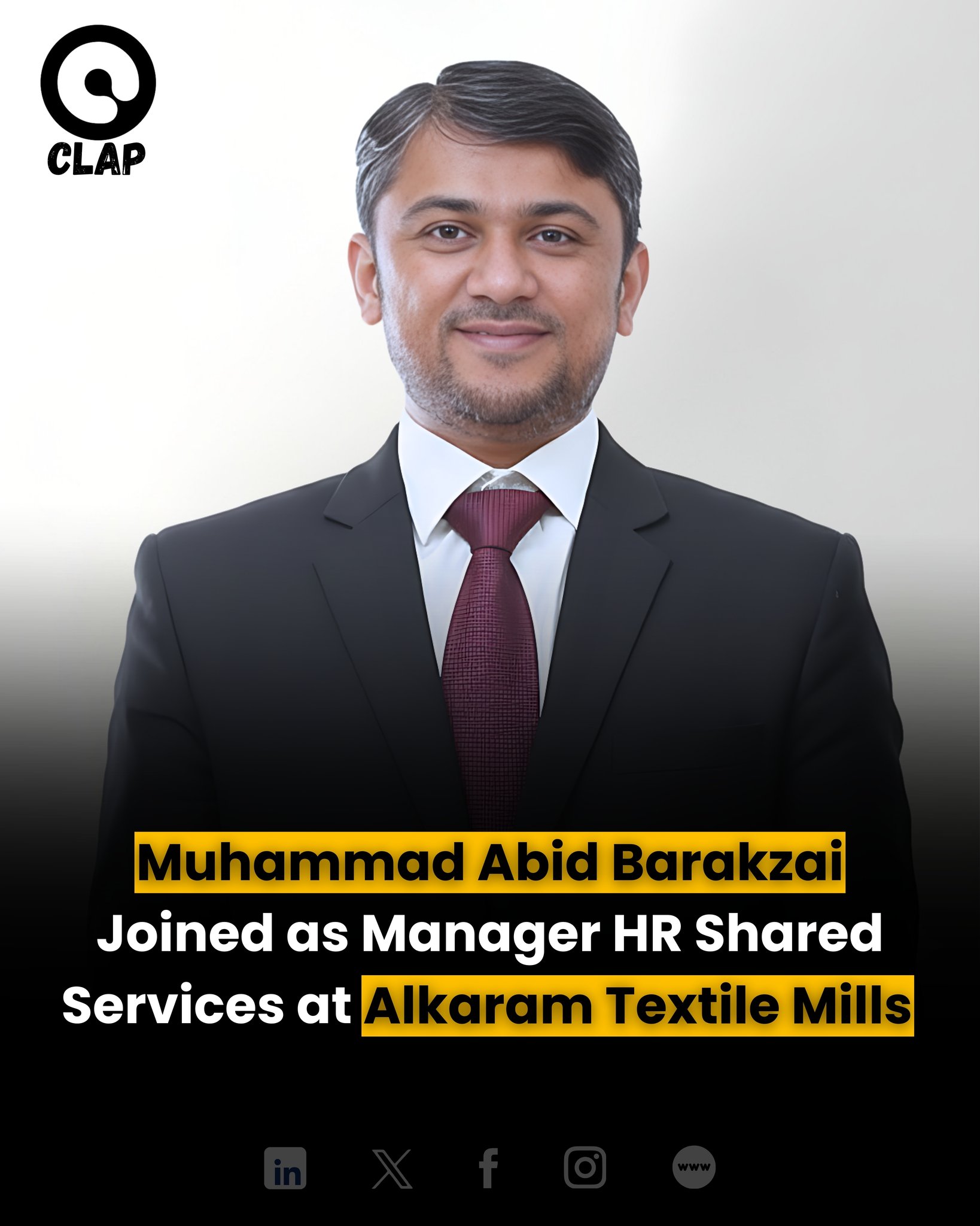 Clap Pakistan - Muhammad Abid Barakzai has joined Alkaram... | Facebook