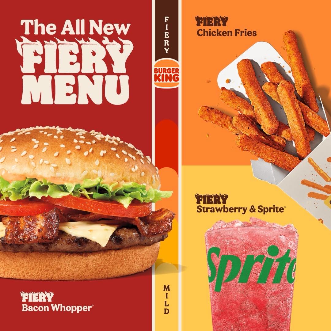 Burger - introducing the new #Fiery line up #OnlyBK | Facebook