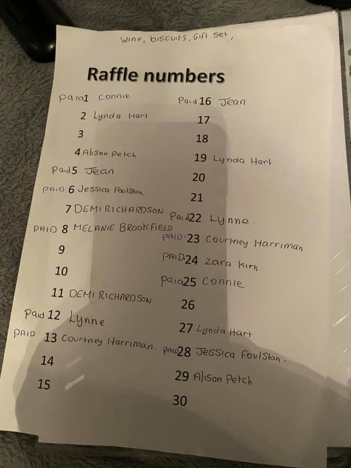 Cooper house raffle page