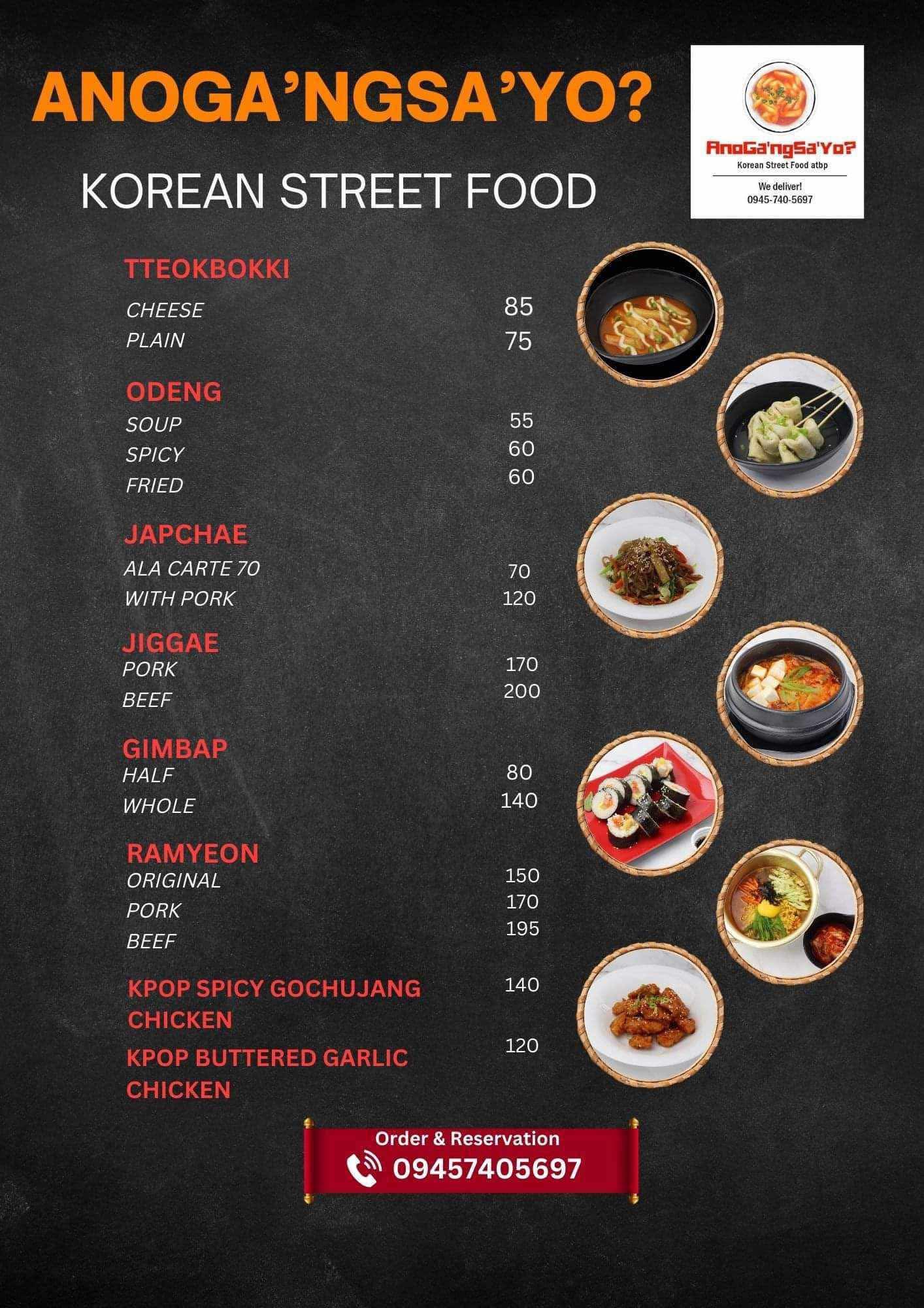 ANOGA'NGSA'YO?-KOREAN STREET FOOD ATBP | Batangas City