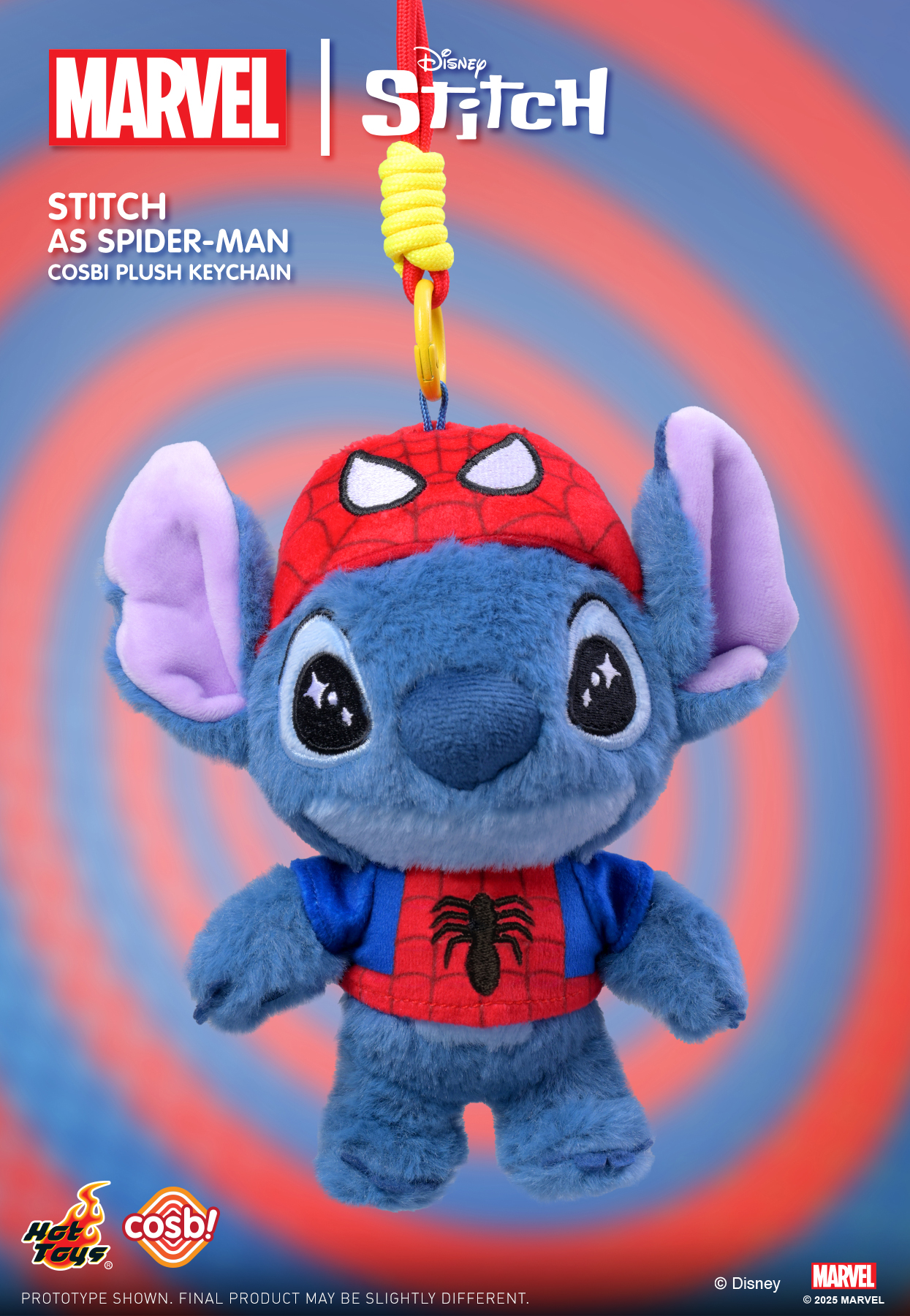 Marvel Stitch Cosbi Plush Keychain Collection