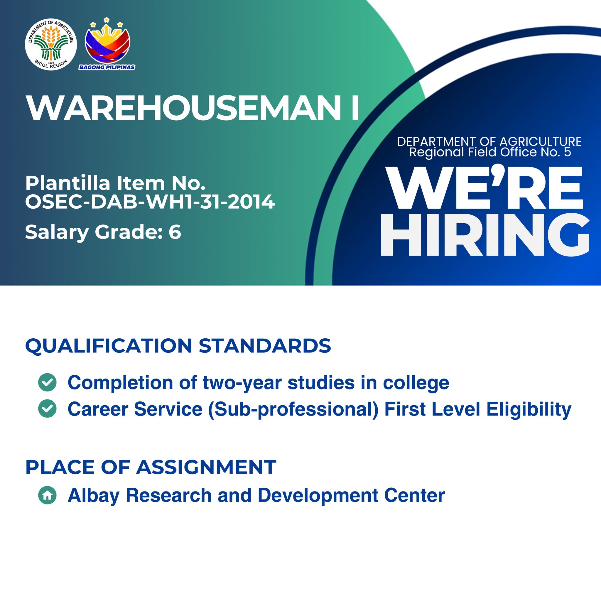 Department of... - Department of Agriculture-Bicol