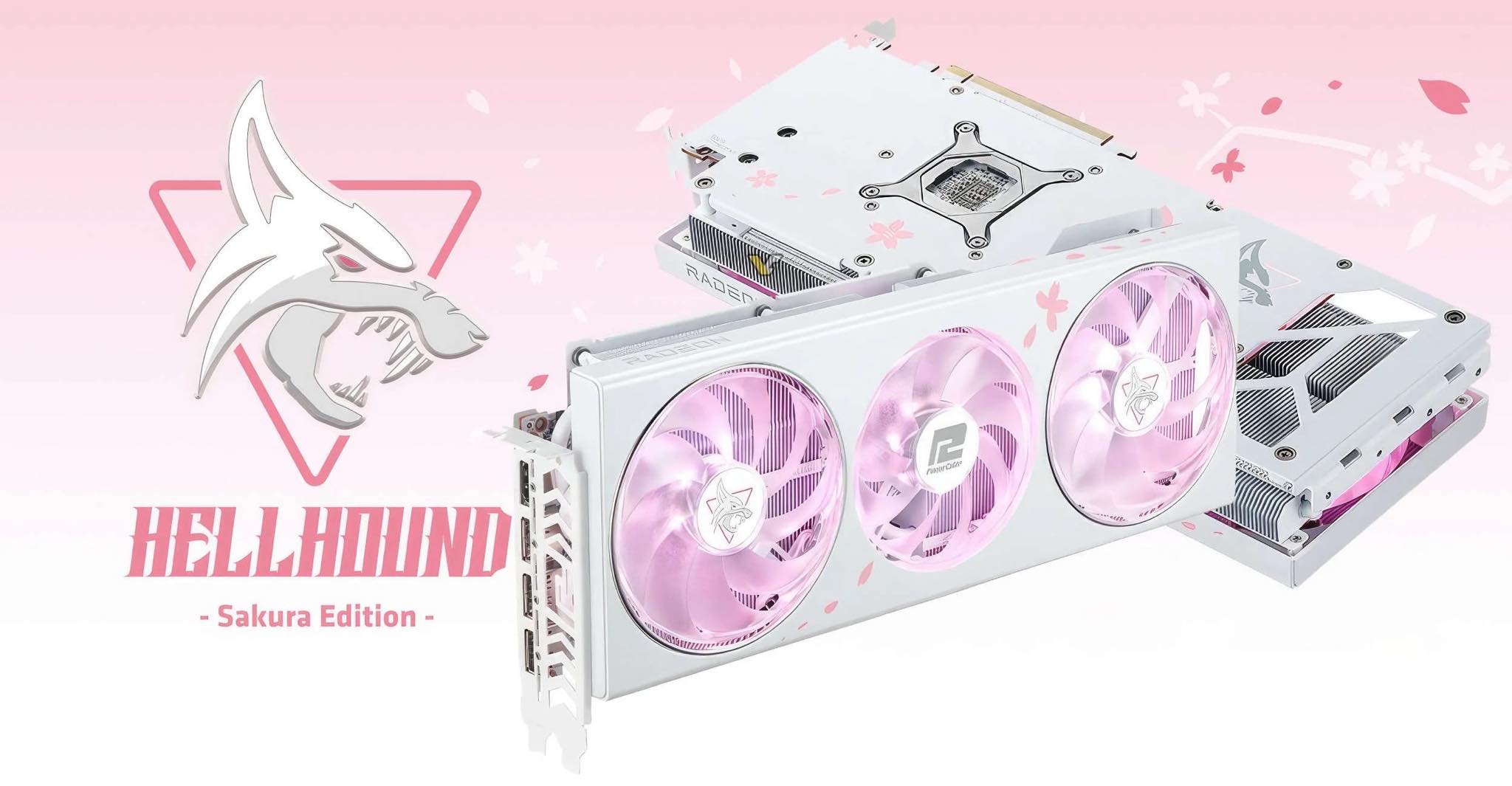 Hellhound Sakura AMD Radeon™ RX 7800 XT 16GB GDDR6 Limited Edition 
