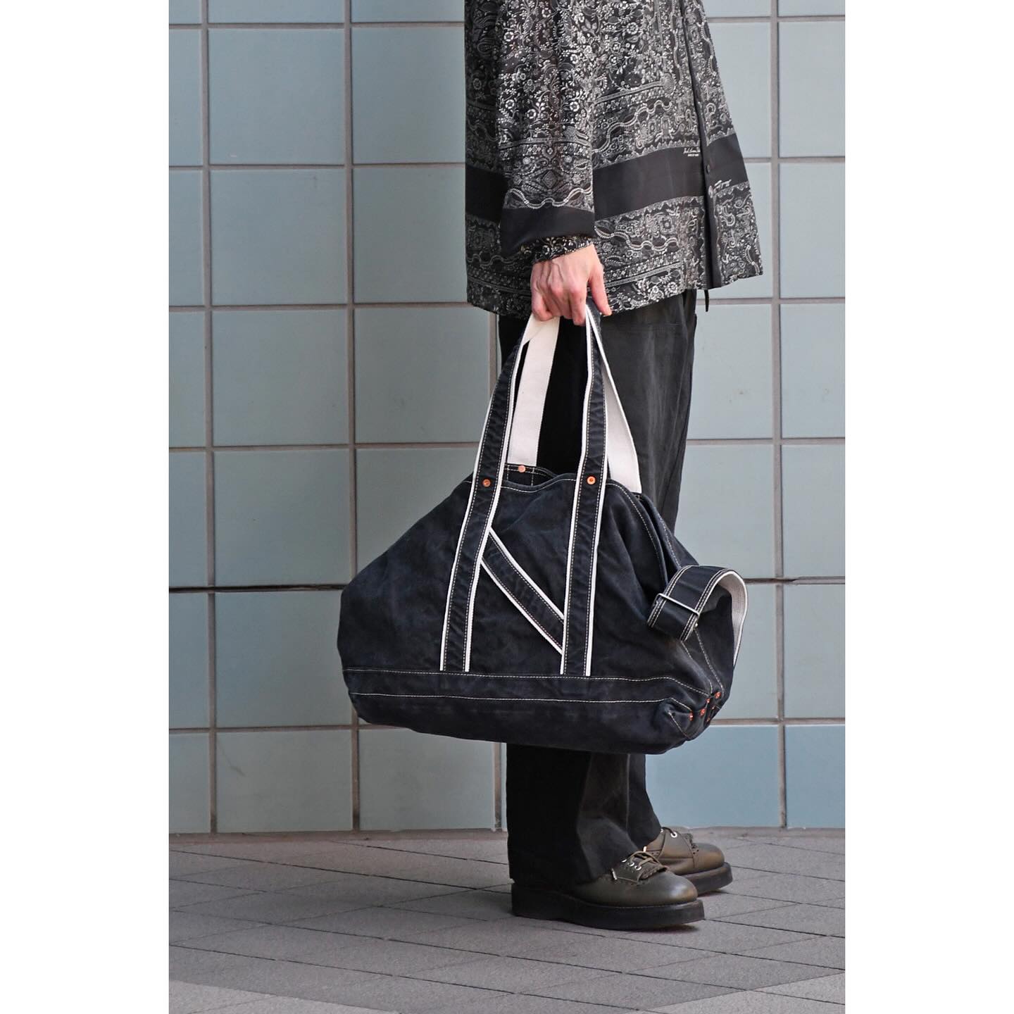 NICENESS】L.LESH Shoulder Tote Bag/Black #NICENESS #NICENESSJP 