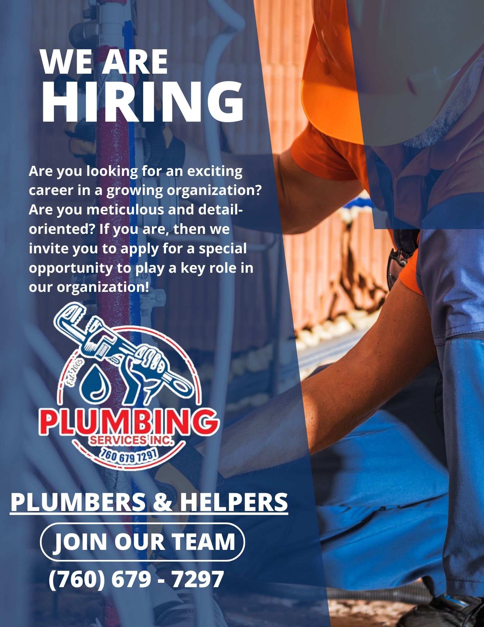 Plumbing services inc. | El Centro CA