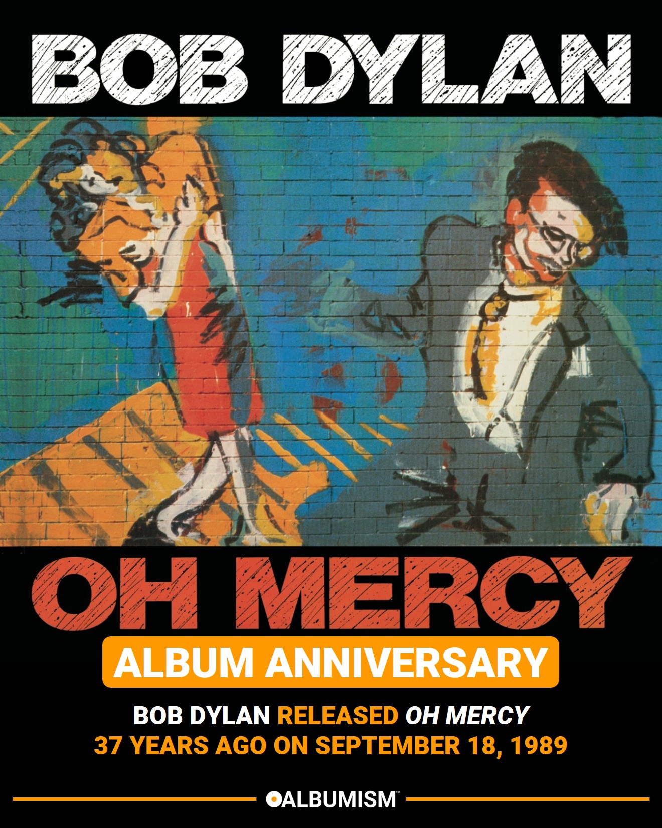 稀少USオリジナルOh MercyボブディランBob Dylanレコード Bob Dylan released 'Oh Mercy' 37 years ago on September 18, 1989.