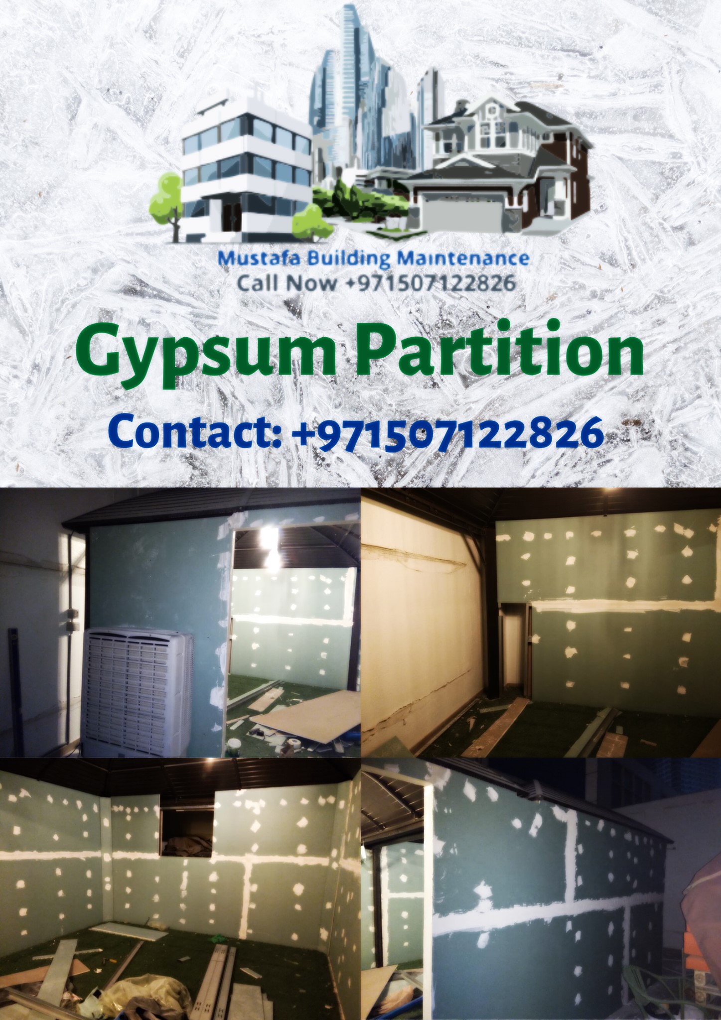 Mustafa - Let #MustafaBuildingMaintenance fix your Gypsum Partition ...