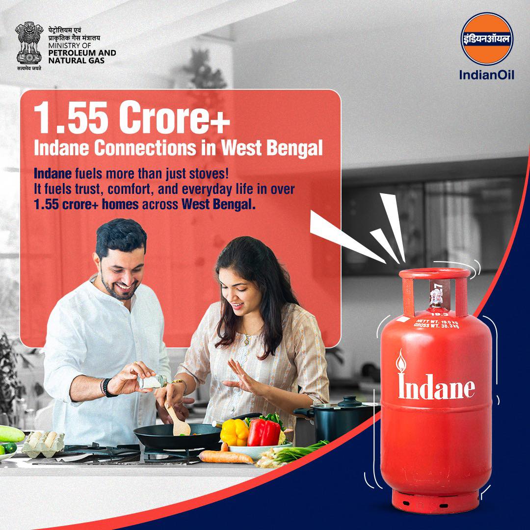 Indian - Across 1.55 crore+ homes in West Bengal, it’s not just gas it ...