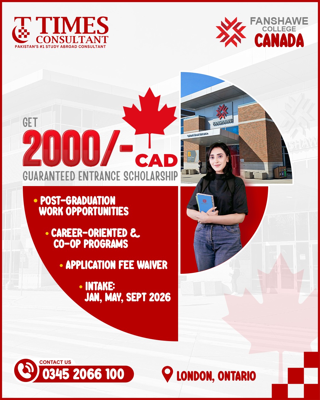 🇨🇦 Study at Fanshawe College – Your... - TIMES CONSULTANT | Facebook