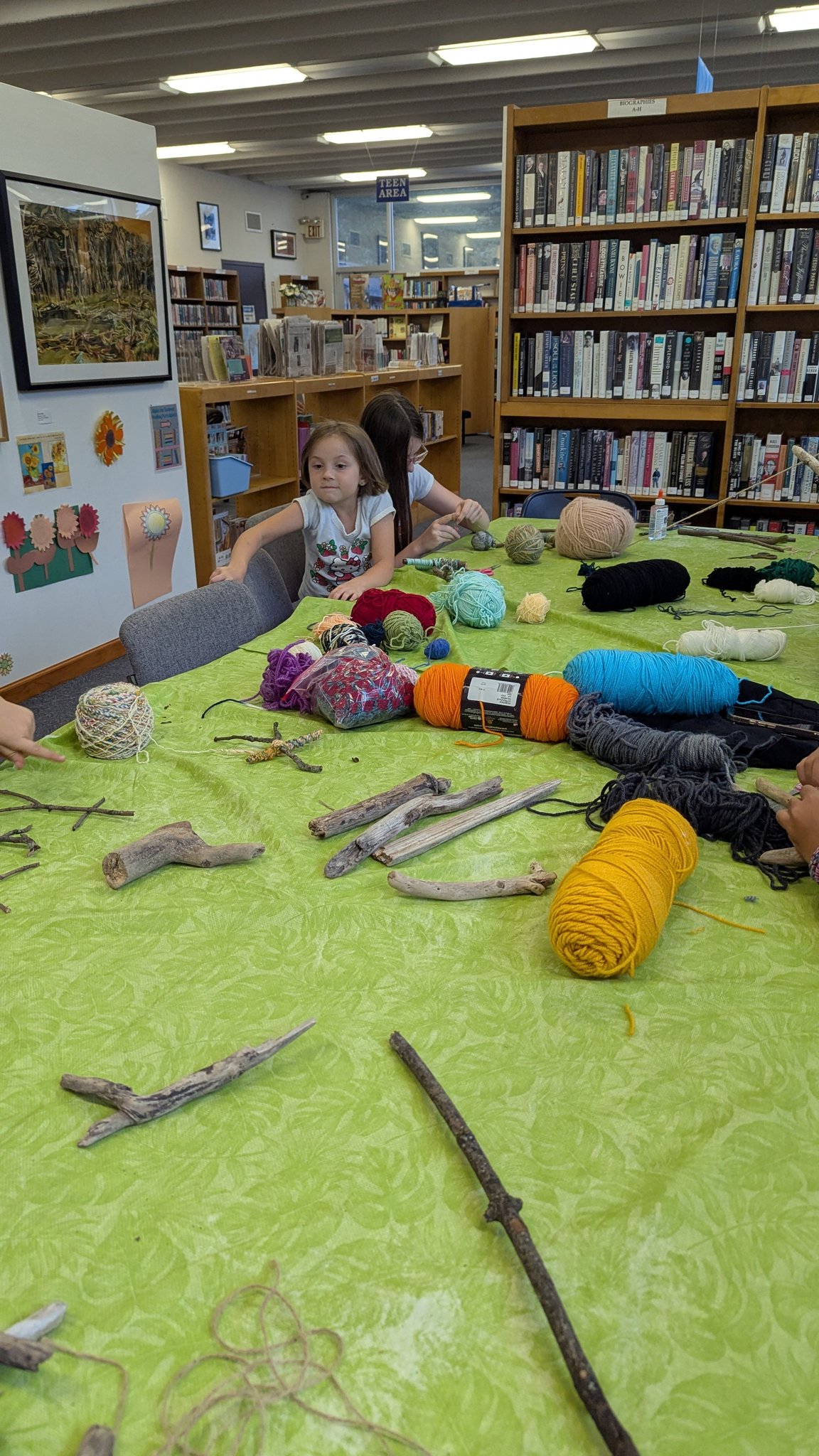 Our yarn and stick program was such... - Anderson-Lee Library | Facebook