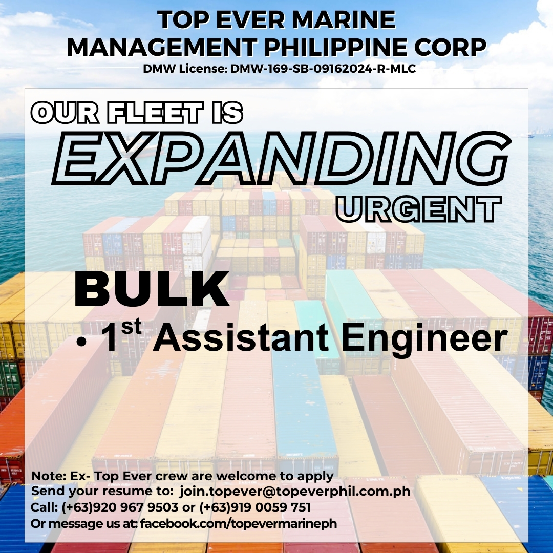 BRIGHT MARITIME (BMC) SEAMAN JOB OPENINGS | Facebook