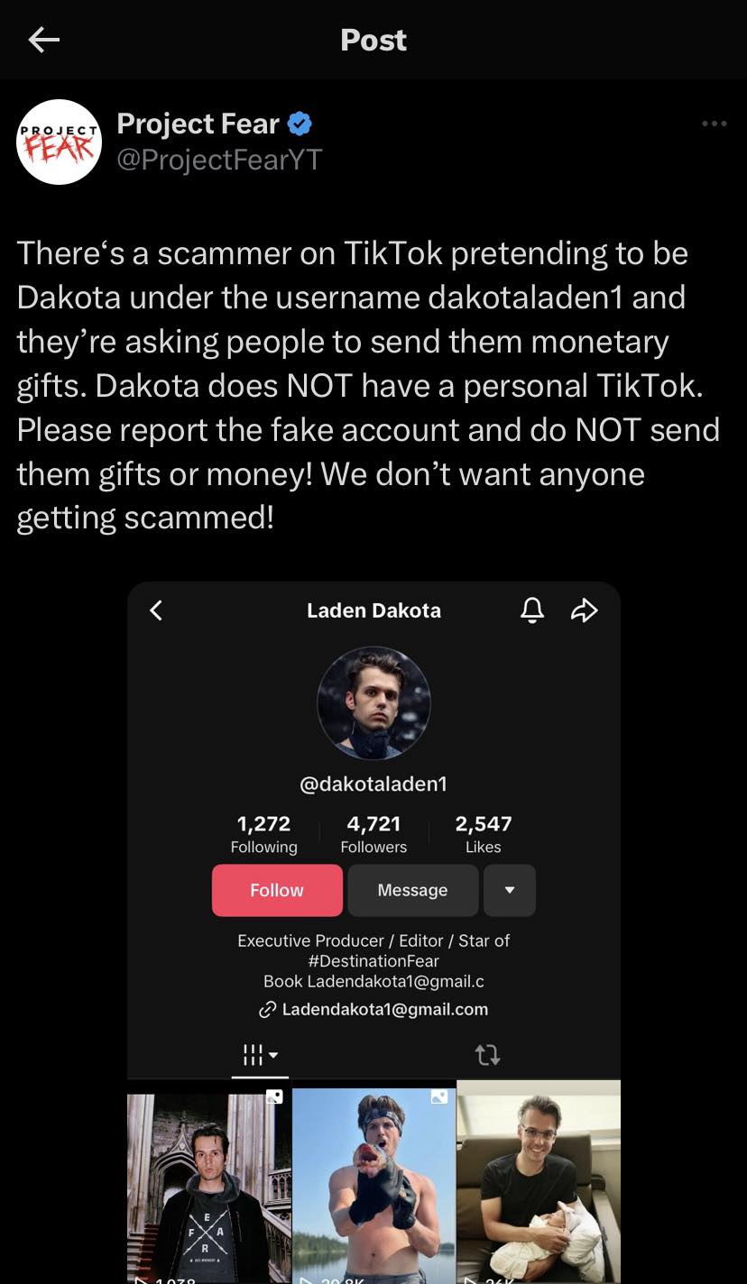 Project FEAR - Please read the photo below! There are... | Facebook