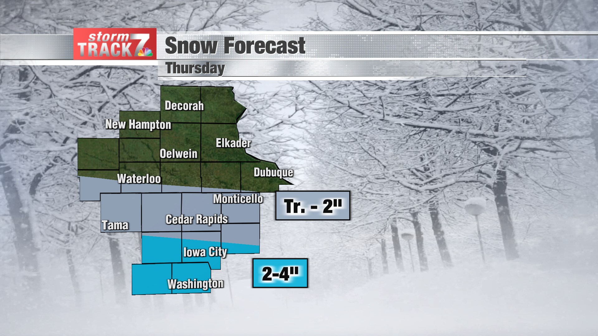The confidence has increased for... - KWWL Storm Track 7