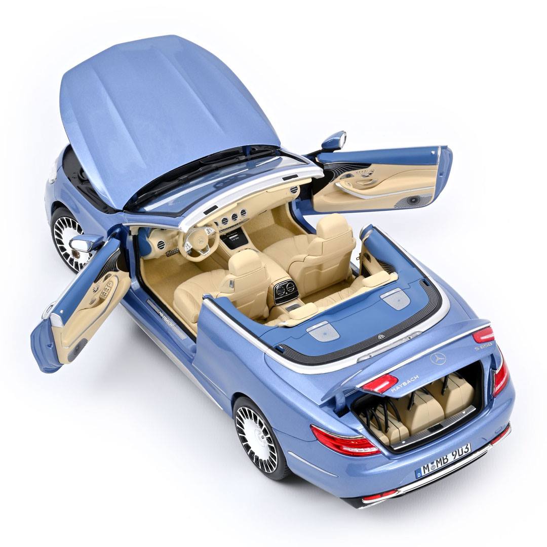 Mercedes-Maybach S650 Cabriolet 2018 ⁣Blue metallic 1:18 ⁣ ref