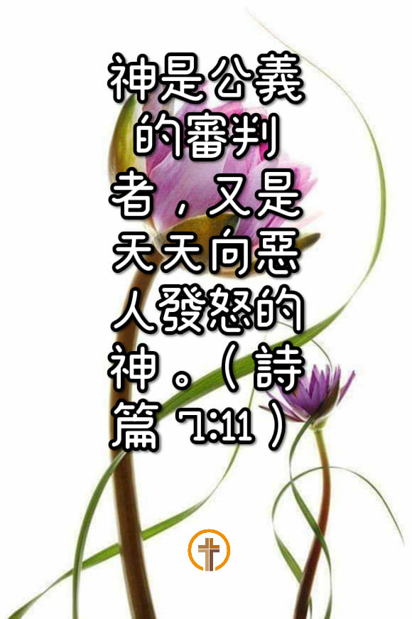 台灣基督福音協進會 - 「神是公義的審判者，又是天天向惡人發怒的神。」 📖 詩篇 7:11