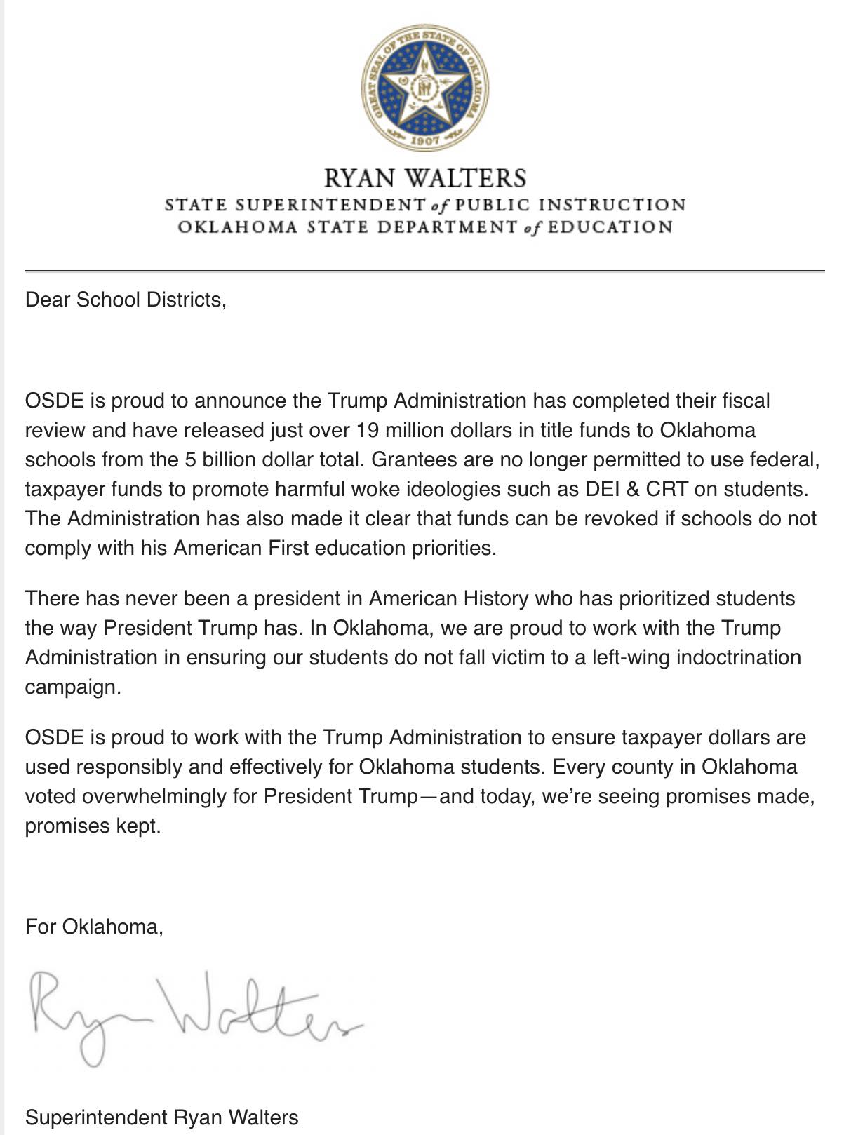 A total of just... - Oklahoma State Department of Education | Facebook