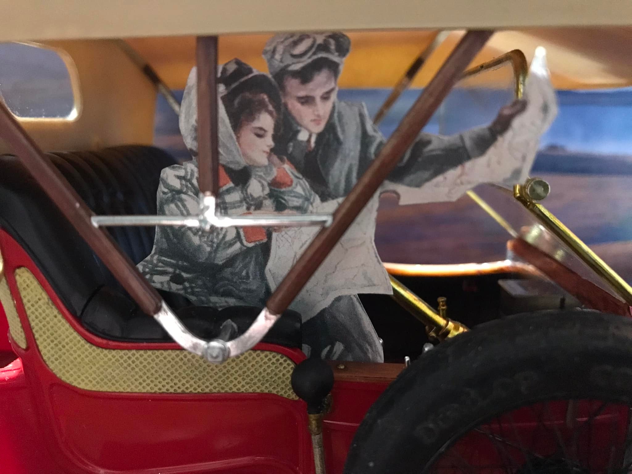 1908 Rolls-Royce balloon car miniature by Bandai