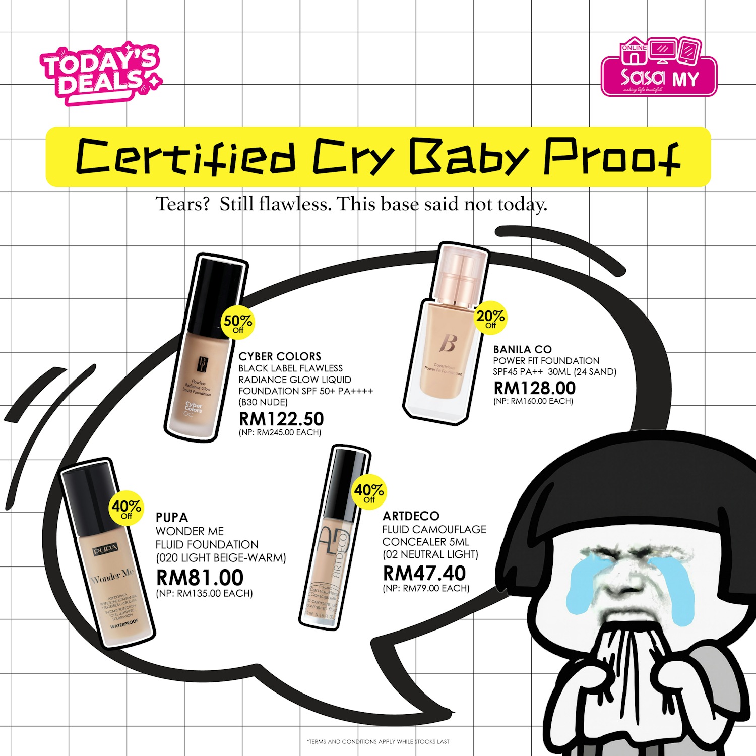 SaSa - [ONLINE EXCLUSIVE] Certified cry-baby proof! With long-wearing ...