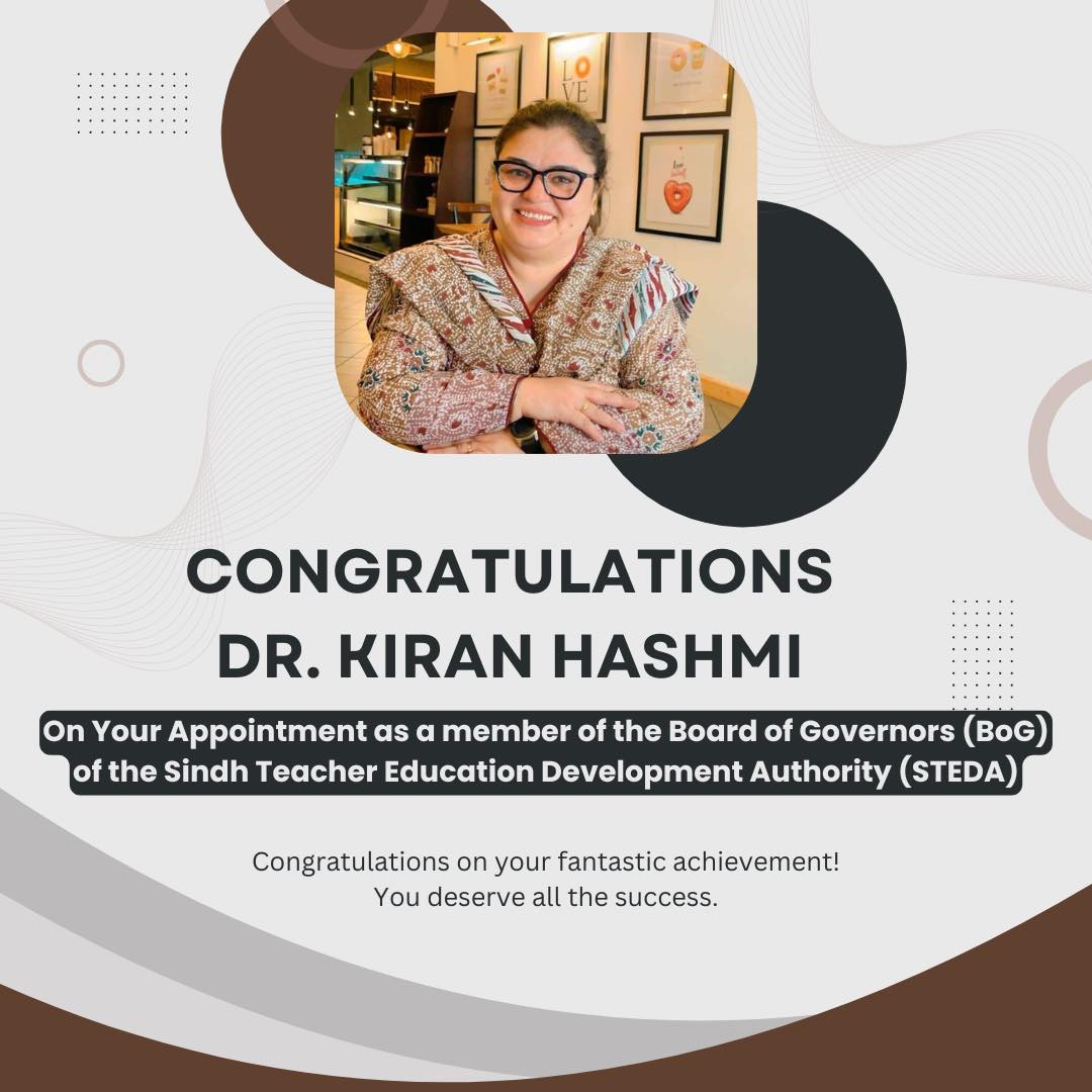 Iobm - Congratulations to Dr. Kiran Hashmi! We are proud to announce ...