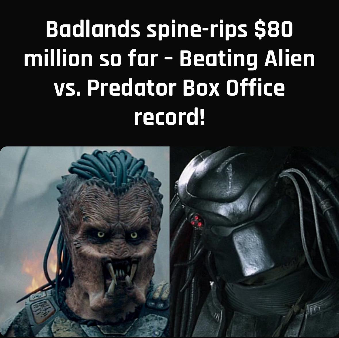 Alien: - Predator: Badlands has taken its first 2 trophies at the box ...