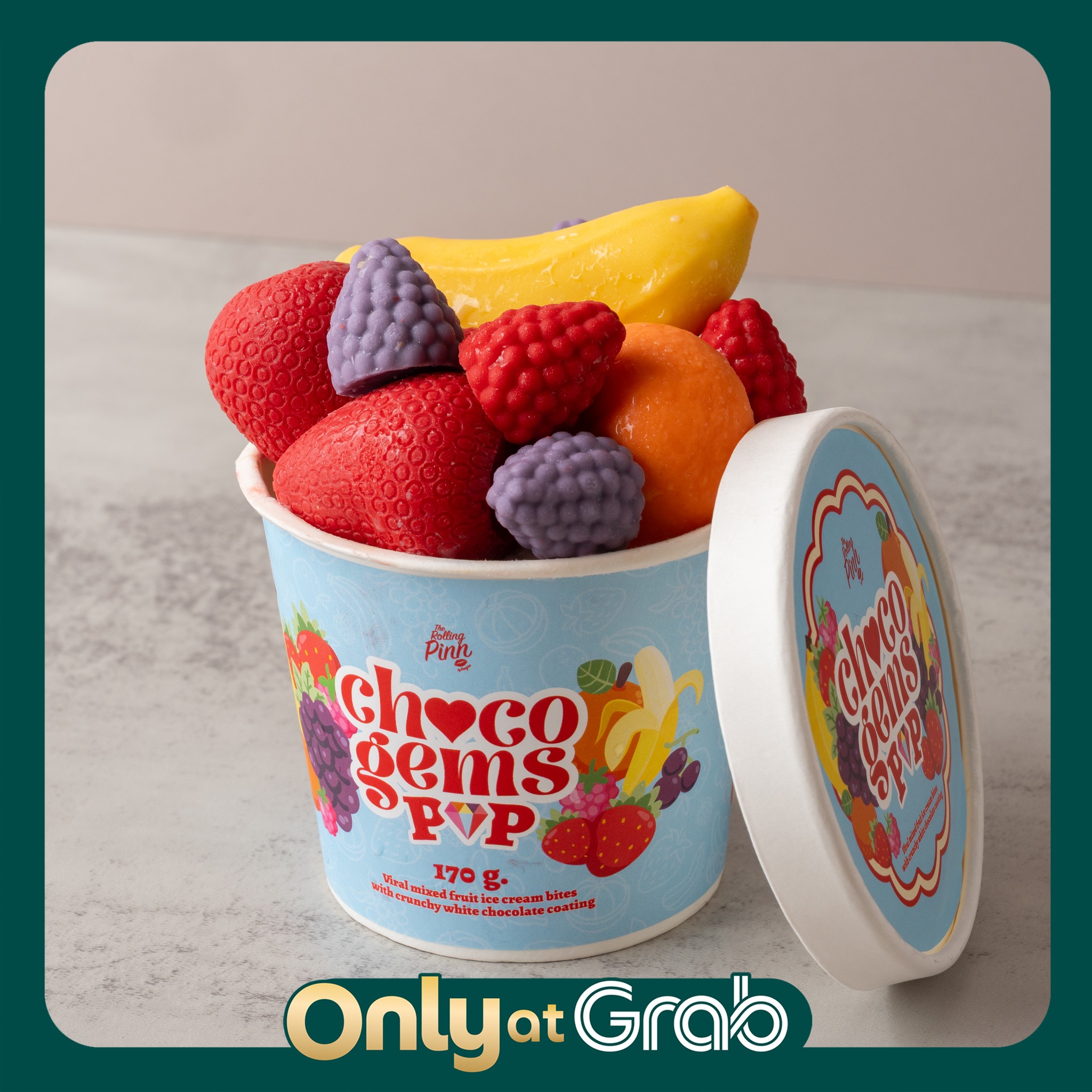 GrabFood - The Rolling Pinn เสิร์ฟเมนูใหม่ 🍓🍊 Choco Gems... | Facebook