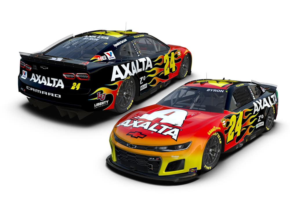 New Release: Dual Autographed William Byron 2018 #24 Axalta Racing
