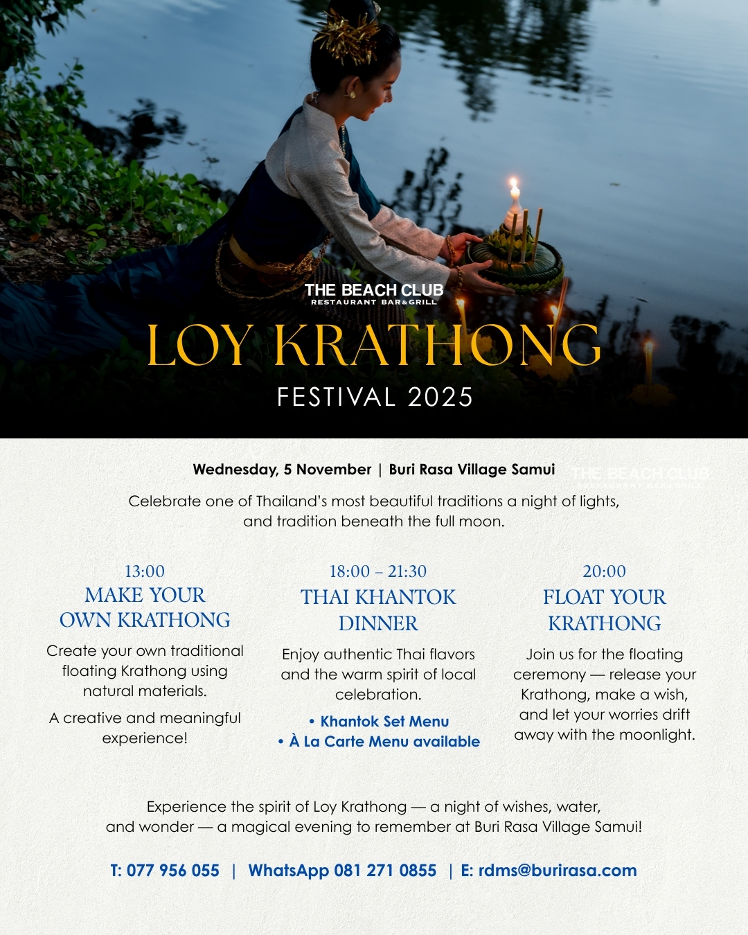 Buri - Celebrate one of Thailand’s most beautiful traditions a night of ...