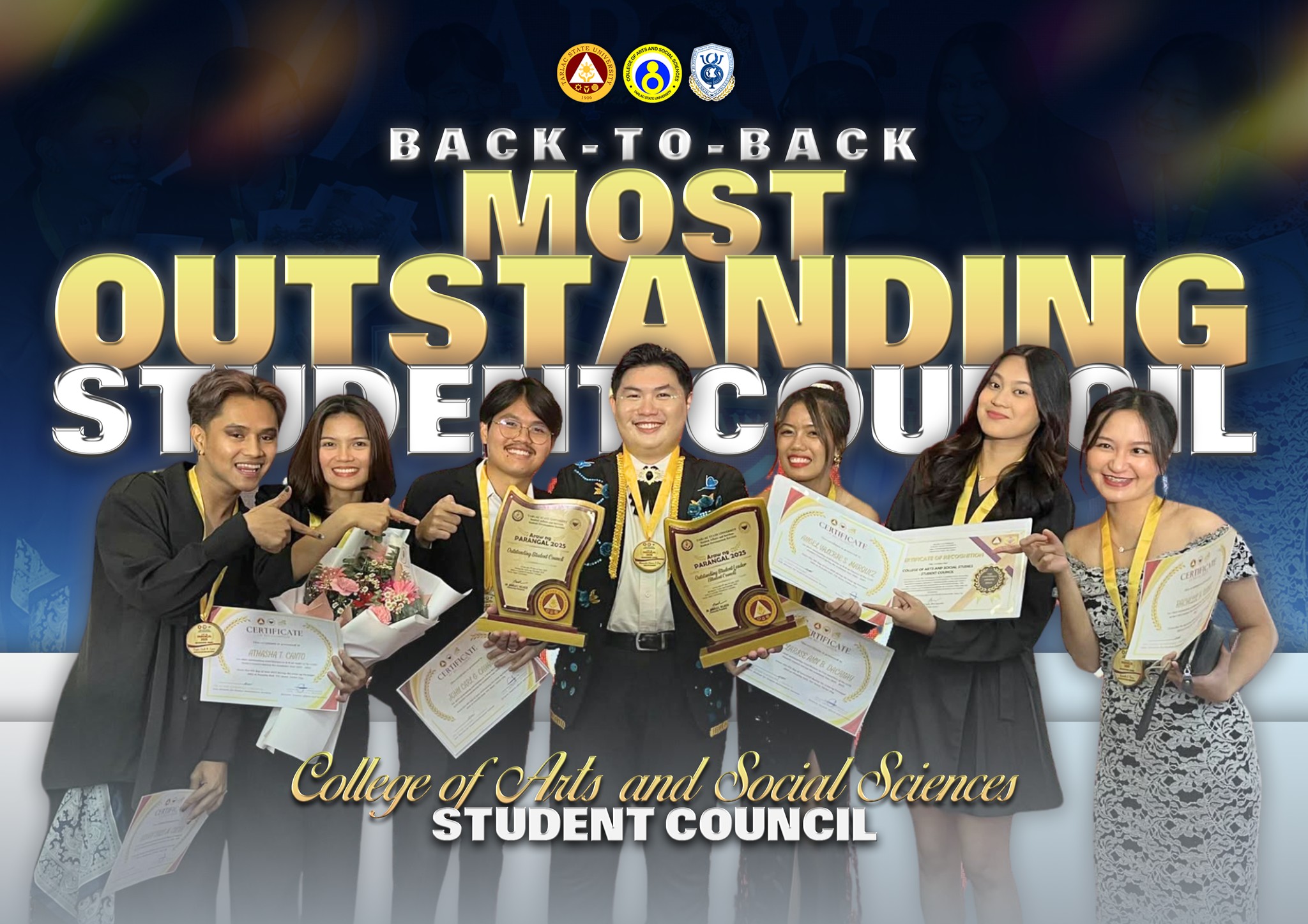 𝐁𝐀𝐂𝐊-𝐓𝐎-𝐁𝐀𝐂𝐊 𝐓𝐒𝐔'𝐬 𝐌𝐎𝐒𝐓 𝐎𝐔𝐓𝐒𝐓𝐀𝐍𝐃𝐈𝐍𝐆 𝐒𝐓𝐔𝐃𝐄𝐍𝐓 𝐂𝐎𝐔𝐍𝐂𝐈𝐋 🏆 What a journey it ...