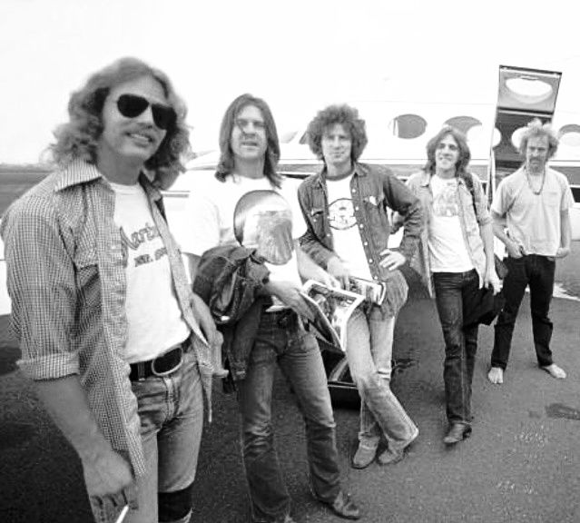 A good tight Eagles group shot from 1973 up in Topanga Canyon 