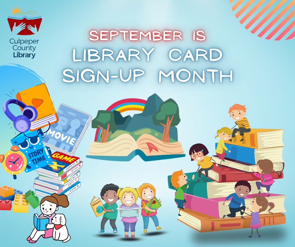 Culpeper - 📚 Hey parents—your child’s first library card is a milestone ...