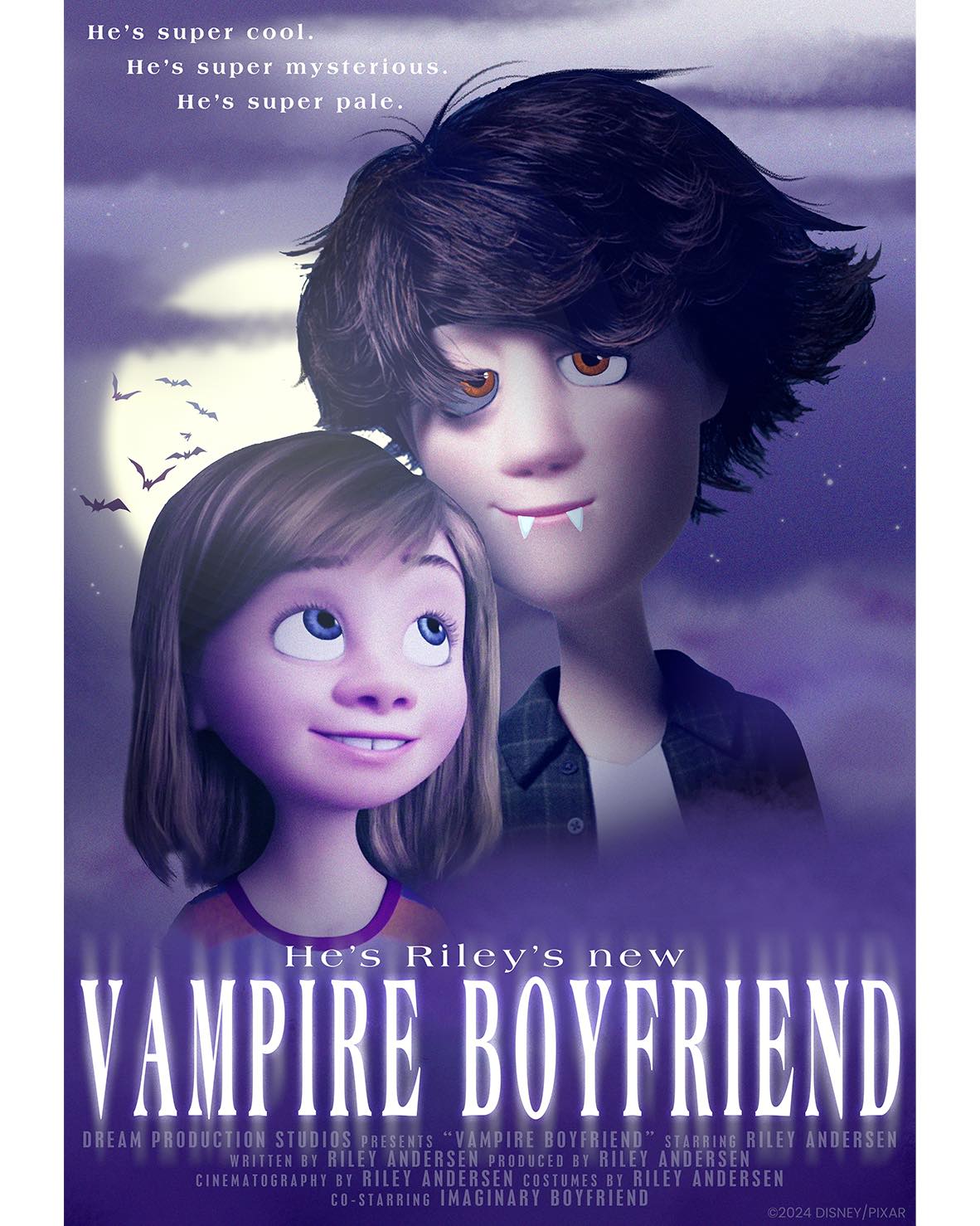 Pixar - This is the skin of a vampire, Riley From the... | Facebook