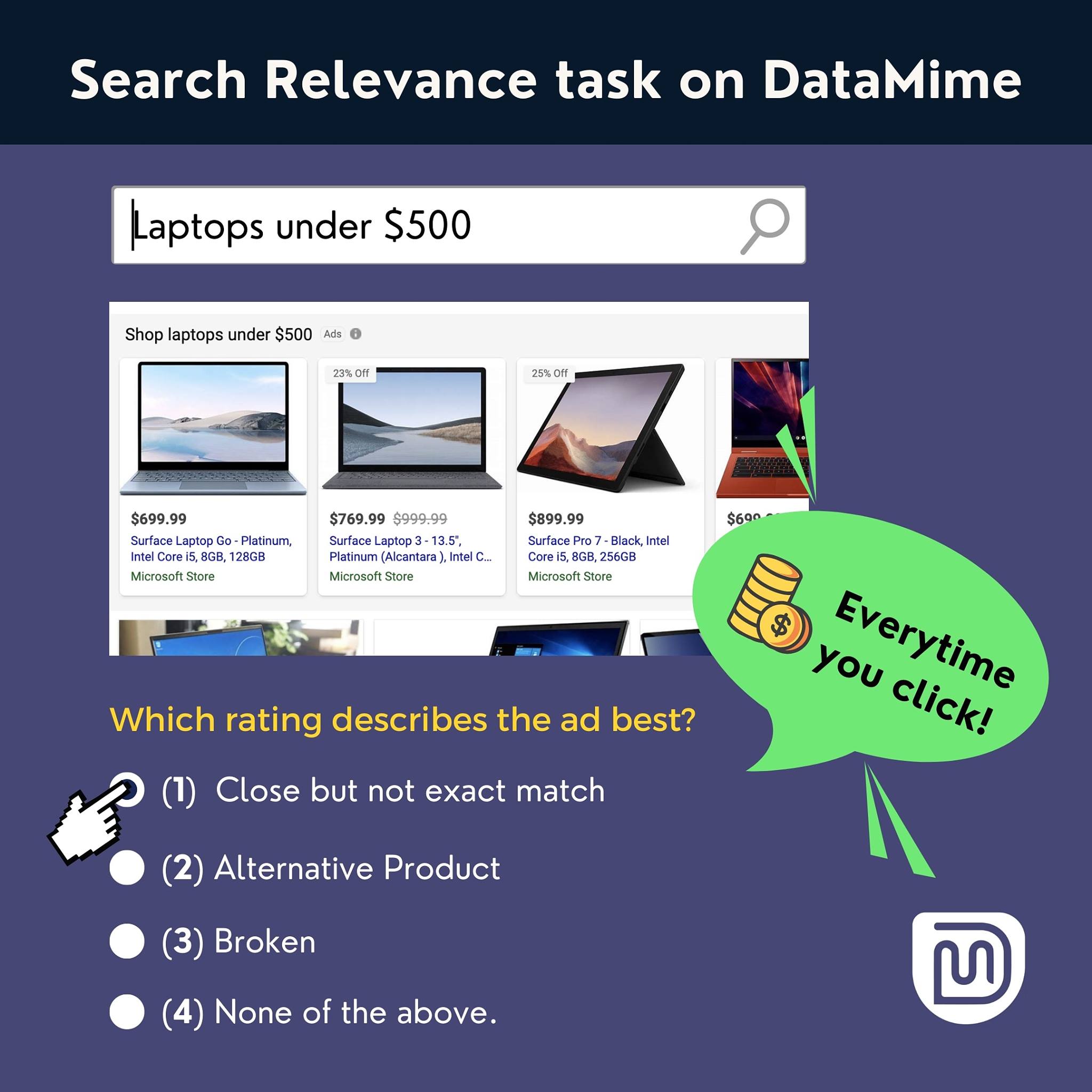 Datamime - Our tasks at hand are super simple! You get a question or a ...