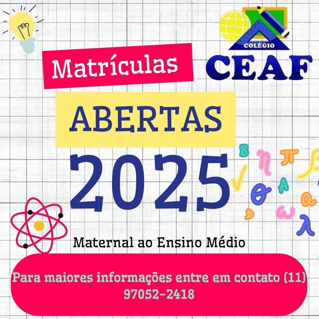 Colégio - Invista no futuro do seu filho. Matricule-o no CEAF e ...