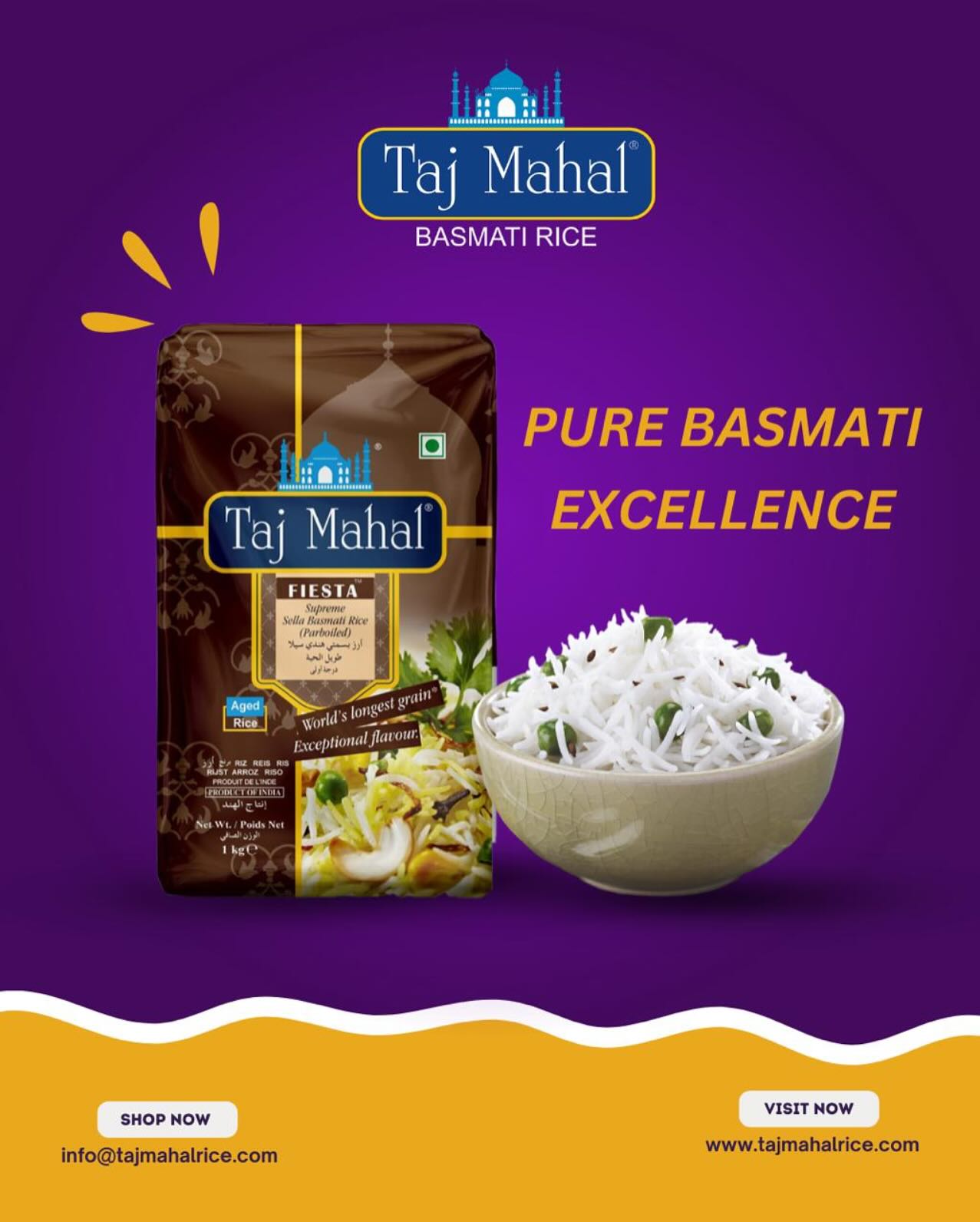 Tajmahalriceofficial - Harvested With Love!! Taj Mahal Premium Basmati ...