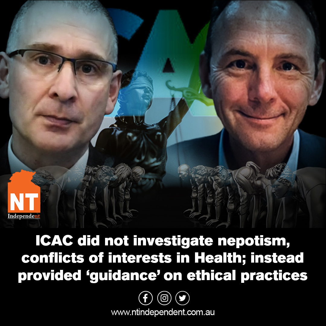 NT Independent - Suspended ICAC Michael Riches did not... | Facebook