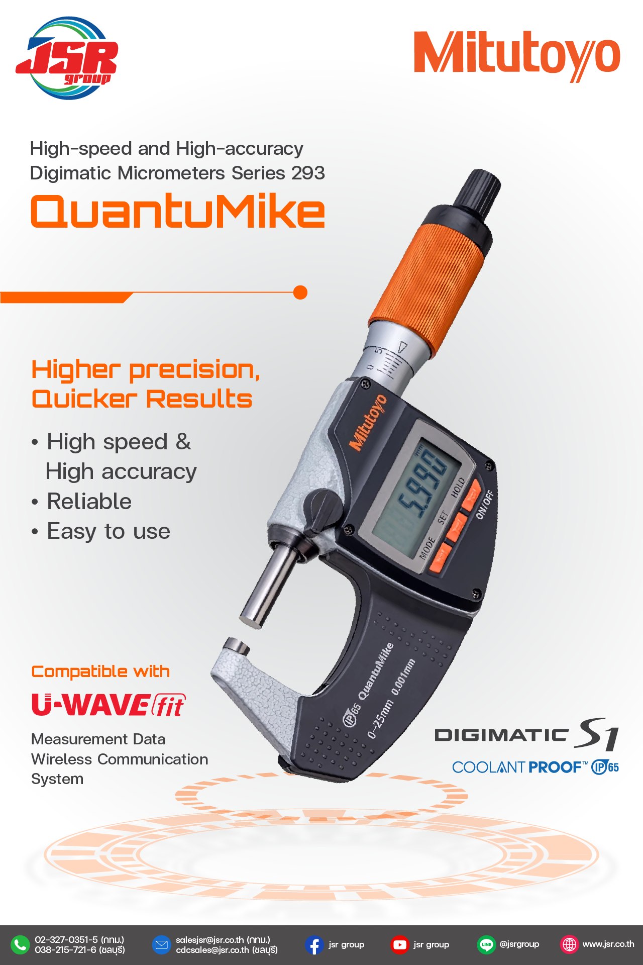 JSR GROUP - 🗜️Digimatic Outside Micrometers Series 293... | Facebook