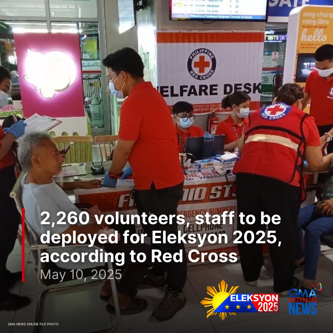 GMA - The Philippine Red Cross (PRC) said it is ready for #Eleksyon2025 ...
