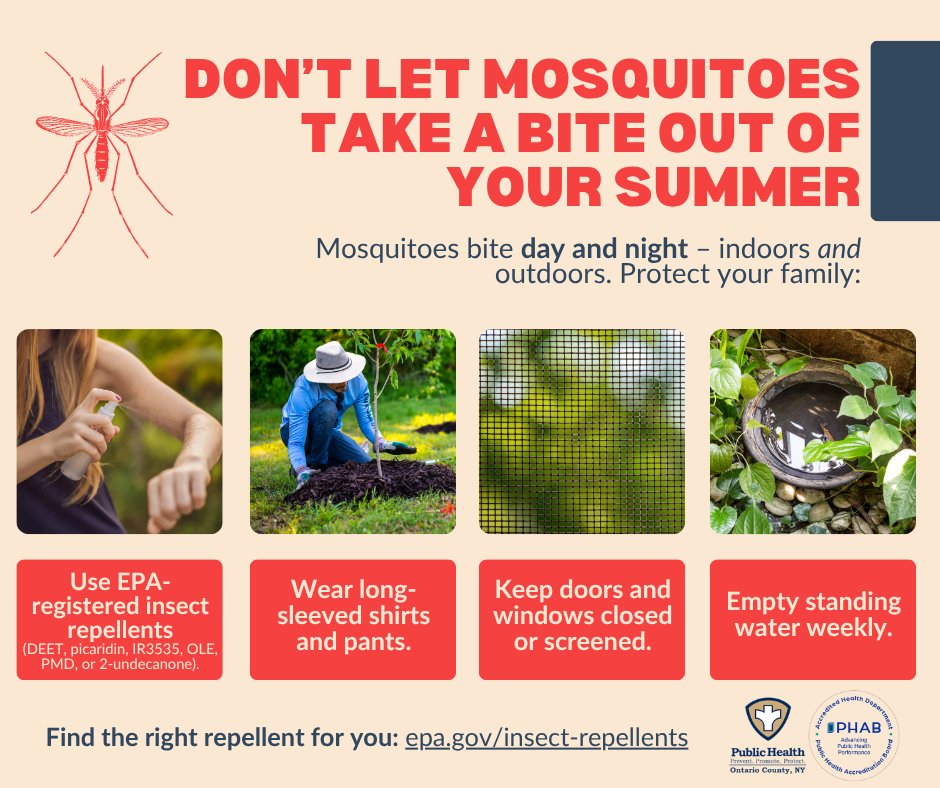 🦟 Mosquito-Borne Illness... - Ontario County Public Health | Facebook