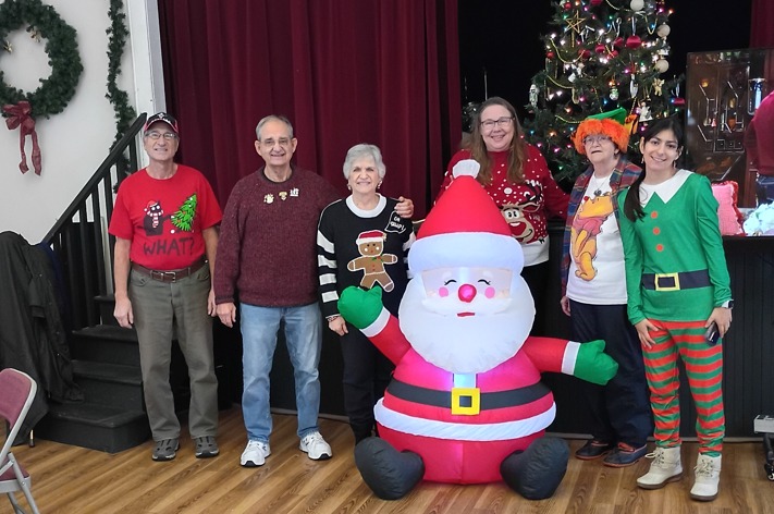 PSS - The gingerbread man, snowman, one of Santa's elves, Rudolph and ...