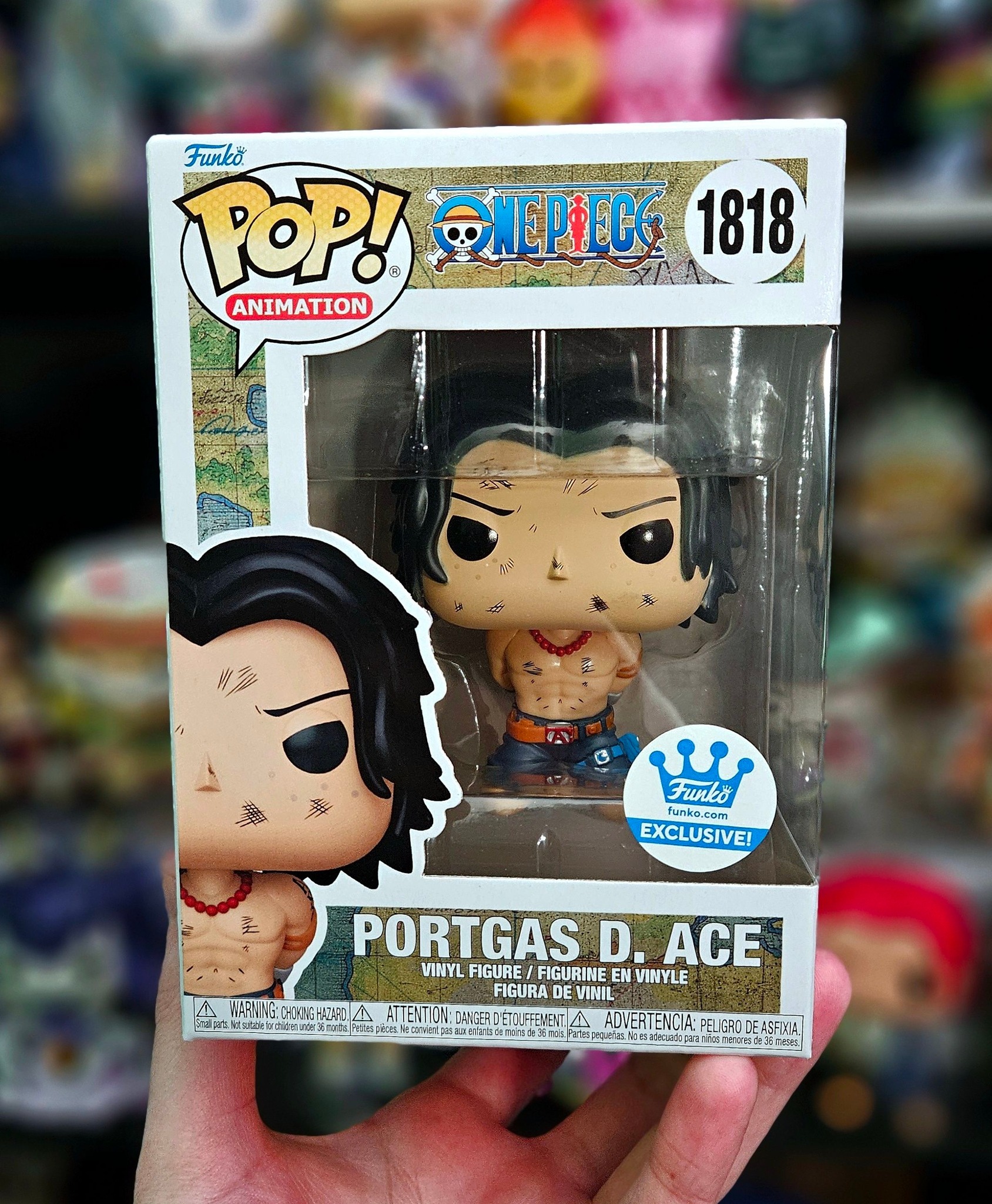 One piece Ace ribbon collectible