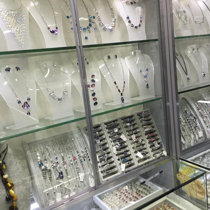 Beautiful natural crystal bracelets featuring gold spacer accents ...