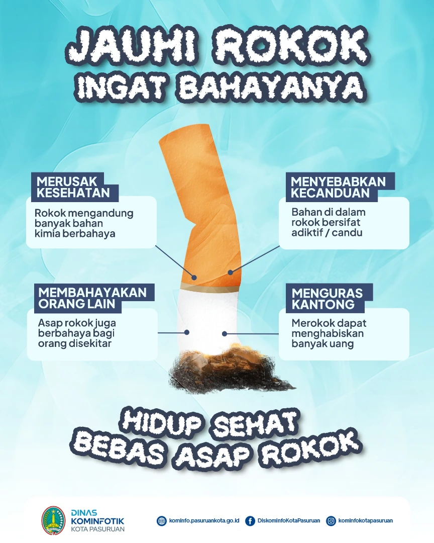 Diskominfo - 🚭 Jauhi Rokok, Ingat Bahayanya! Merokok tidak hanya ...