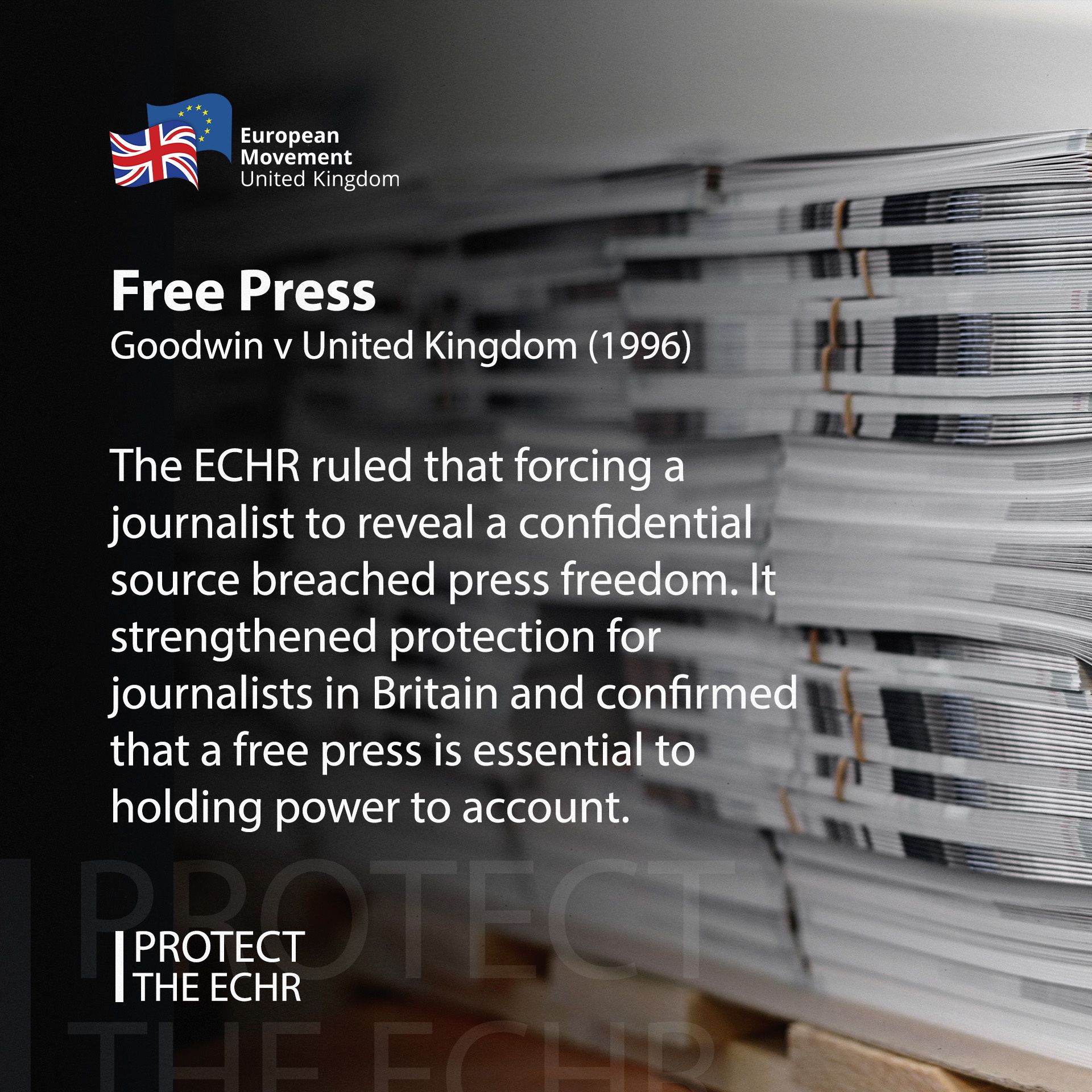 When a journalist was punished for... - European Movement UK | Facebook