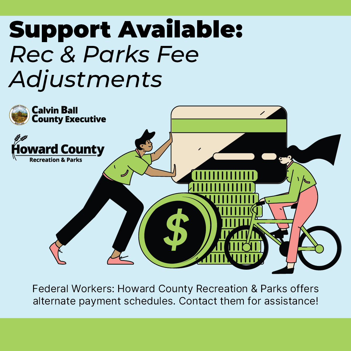 Howard - We’re supporting federal workers! Howard County Recreation and ...