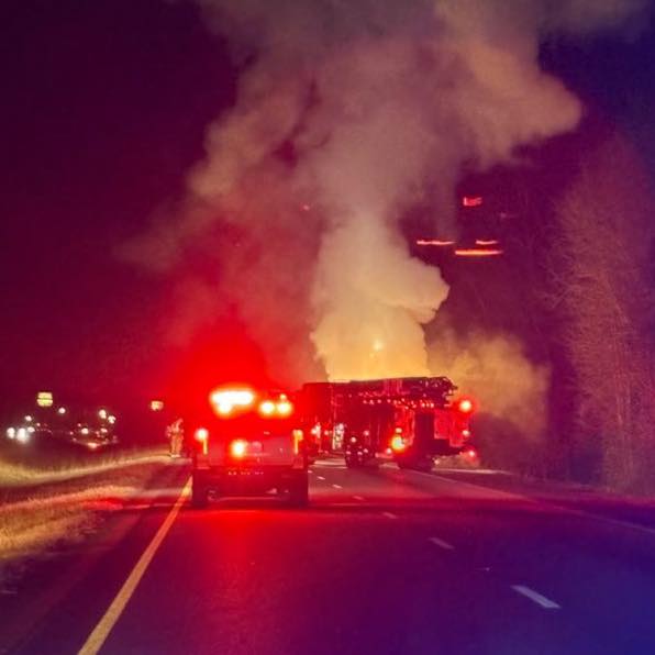 I-85 traffic alert near Opelika and Auburn
