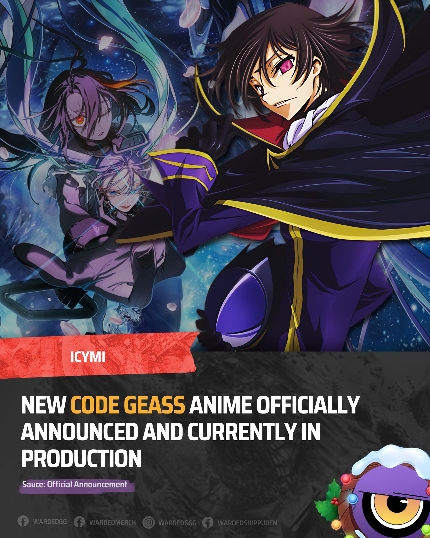 Warded ワード - ICYMI: A new Code Geass anime has been... | Facebook